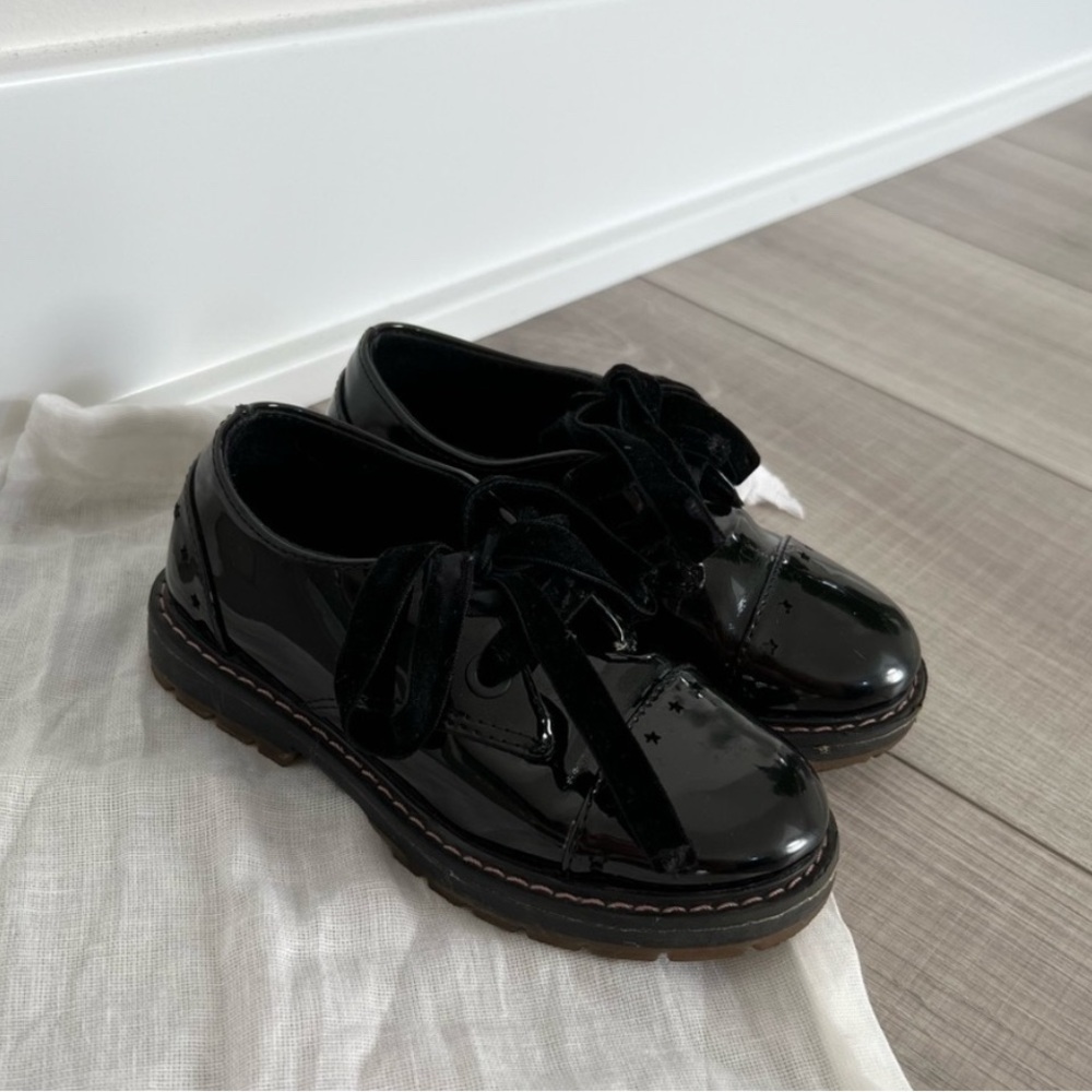 Zara Kids Black Patent Leather Shoes